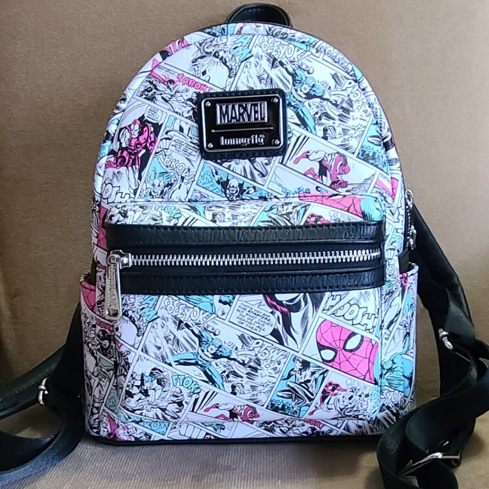 Marvel Avengers Retro Comics Allover Print Mini Backpack